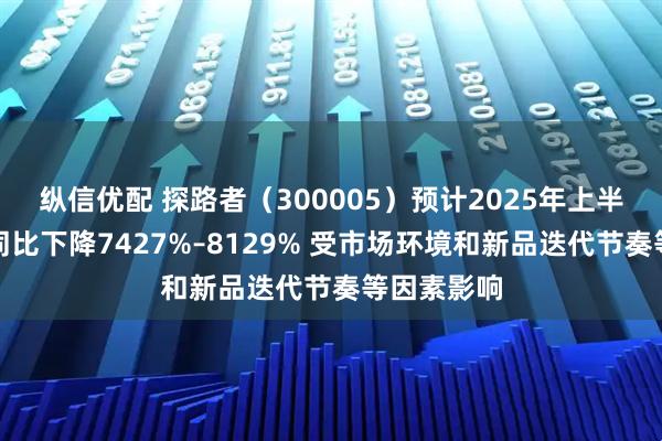 纵信优配 探路者（300005）预计2025年上半年净利润同比下降7427%–8129% 受市场环境和新品迭代节奏等因素影响