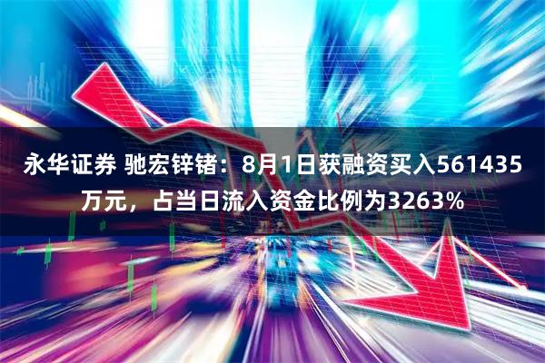 永华证券 驰宏锌锗：8月1日获融资买入561435万元，占当日流入资金比例为3263%